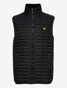 Block Quilted Gilet - sports jackets - true black