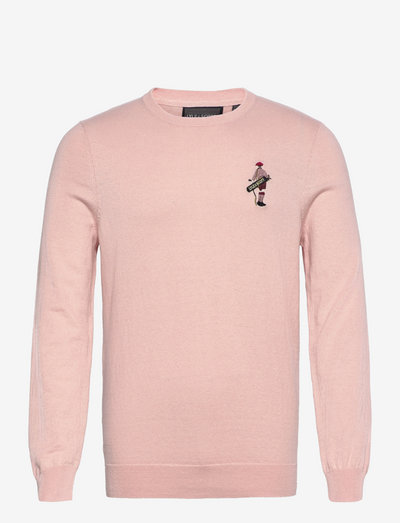 Golf Player Knitted Crew - knitted round necks - free pink