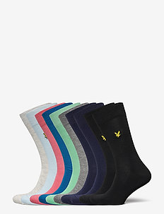 ROMEO - multipack sokken - black/black/peacoat/peacoat/grey marl/light grey marl/cool blue/neptune green/tea rose/imperial blue