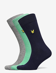 ANGUS - regular socks - neptune green/peacoat/grey marl