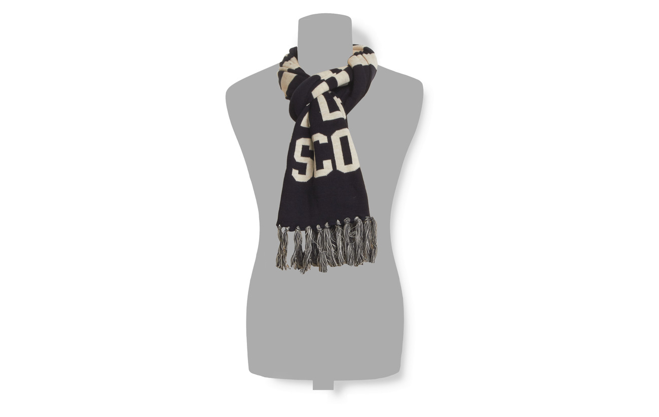 Knit NavyLyleamp; Scott Knit Wording Scarfdark Wording kiwPuTOlZX
