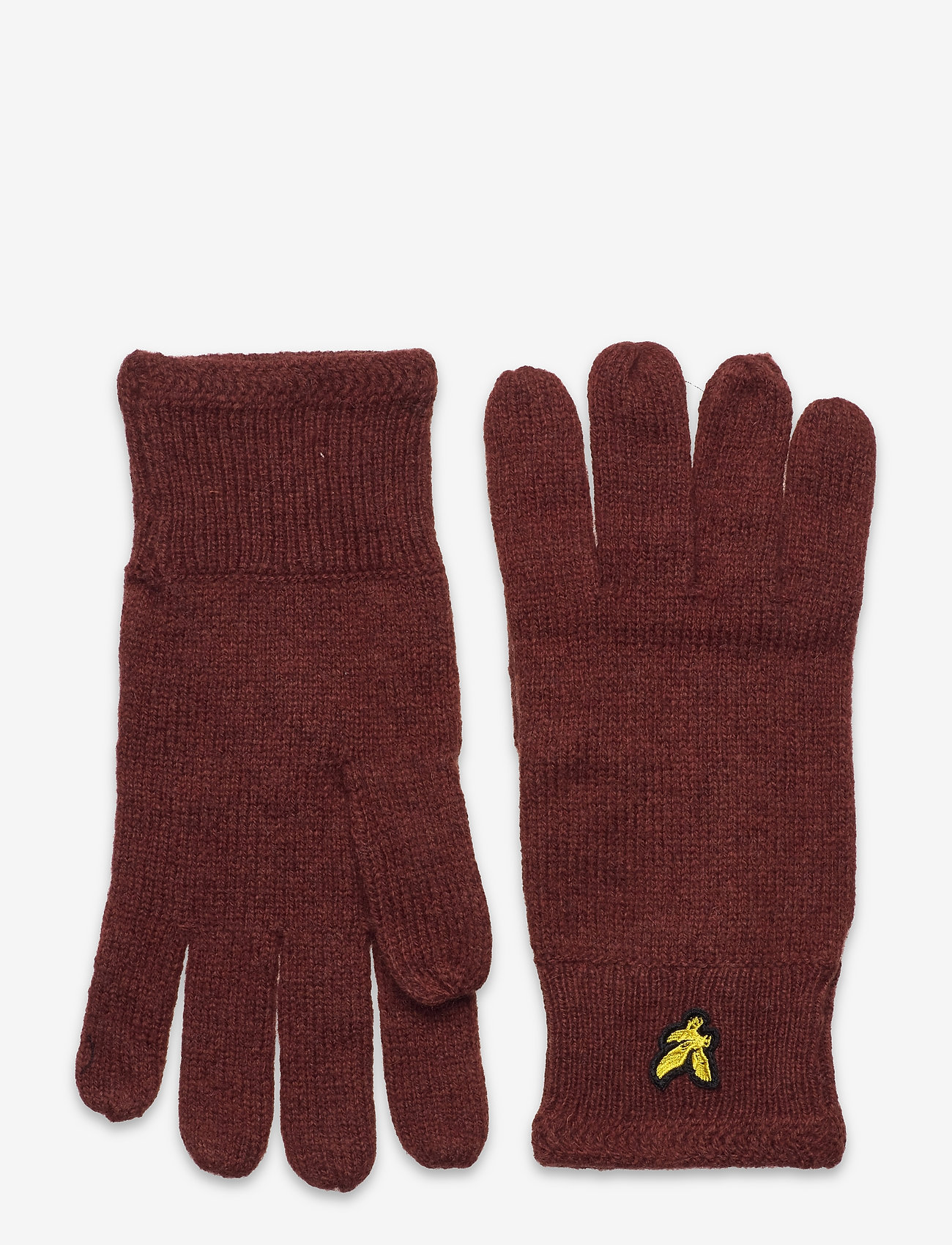 Lyle & Scott - Racked rib gloves - gants - rust - 0