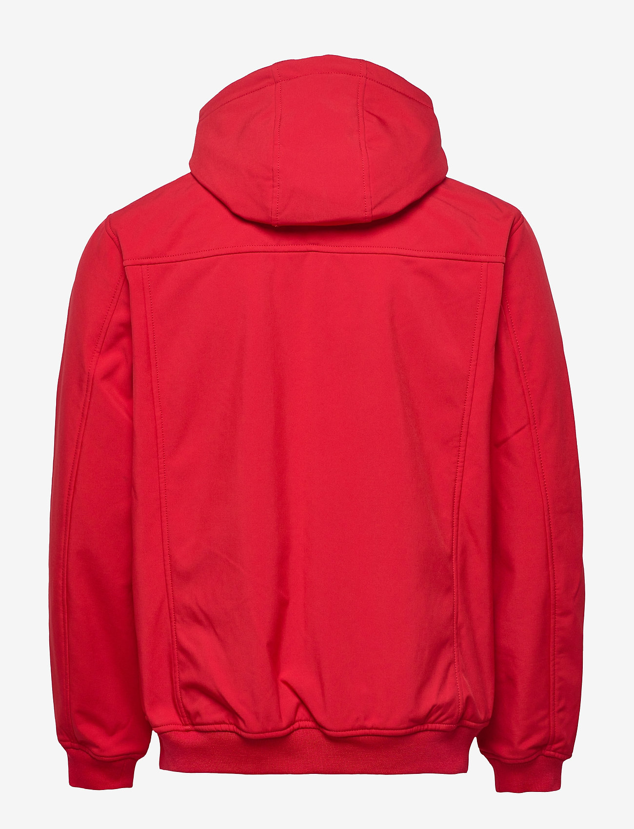 red softshell jacket