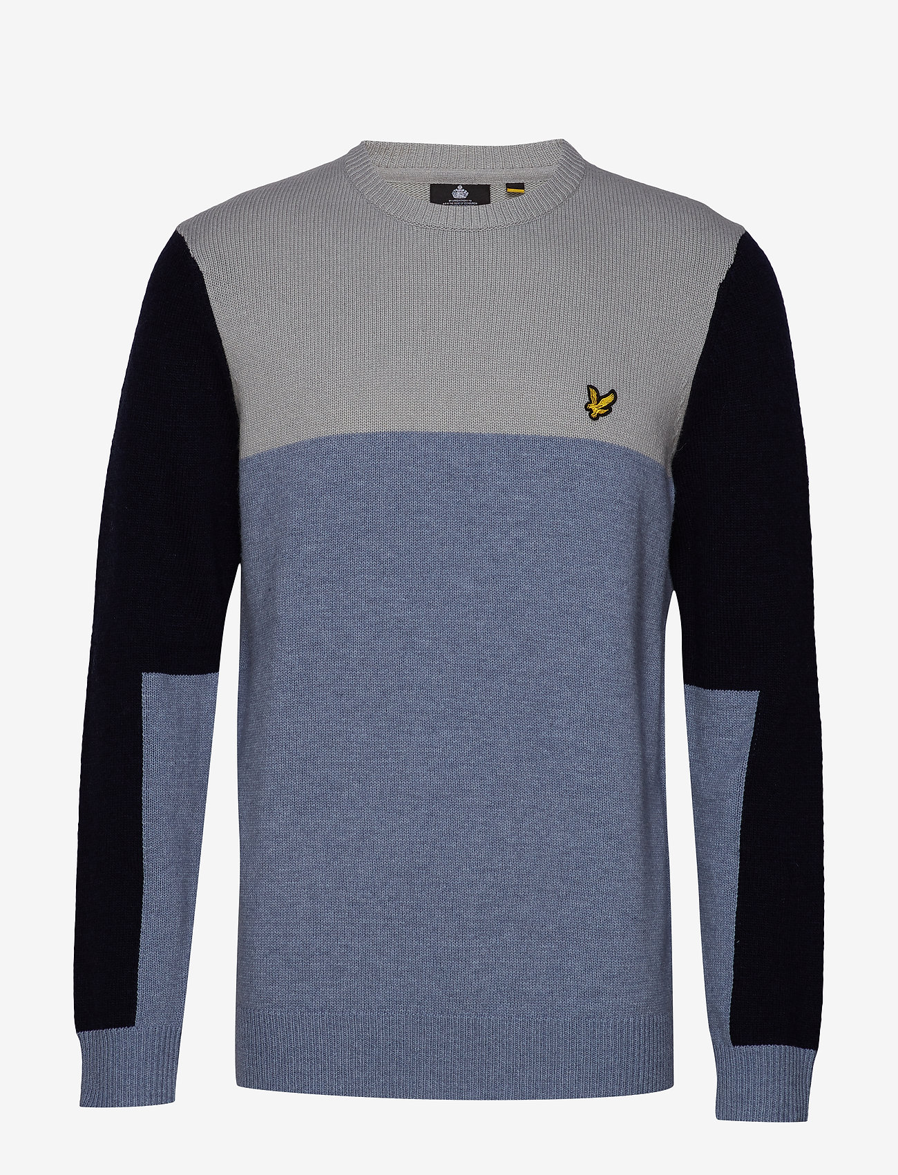 lyle and scott colour block sweatshirt