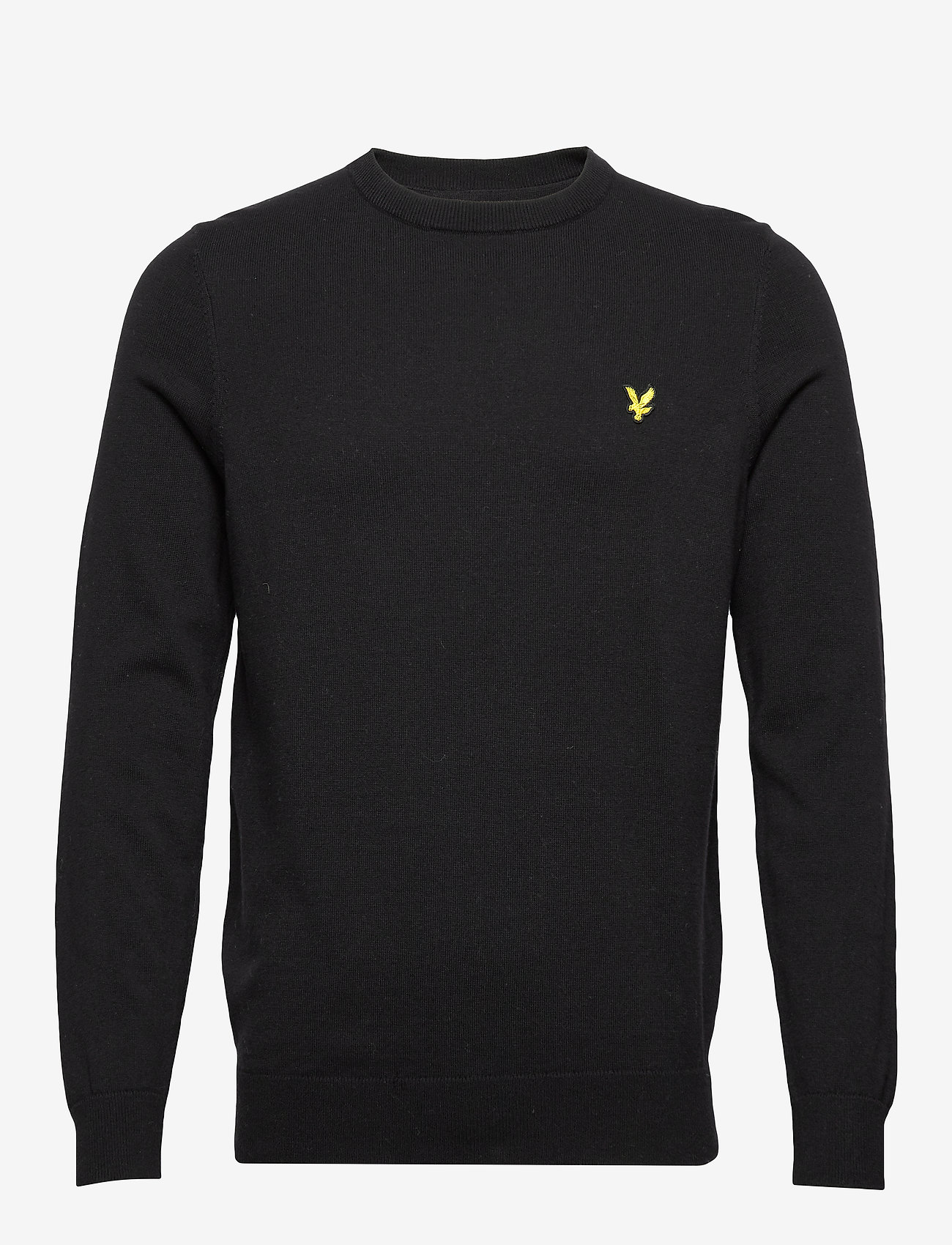 lyle and scott black crew neck jumper