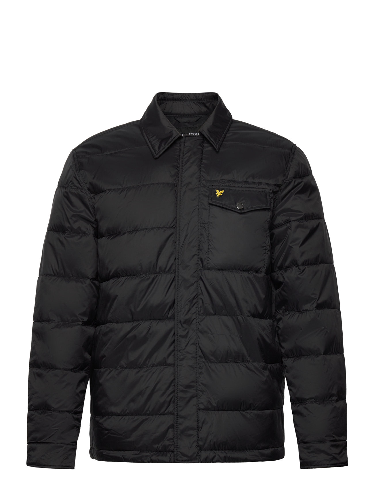 Lyle & Scott Wadded Collared Jacket Svart