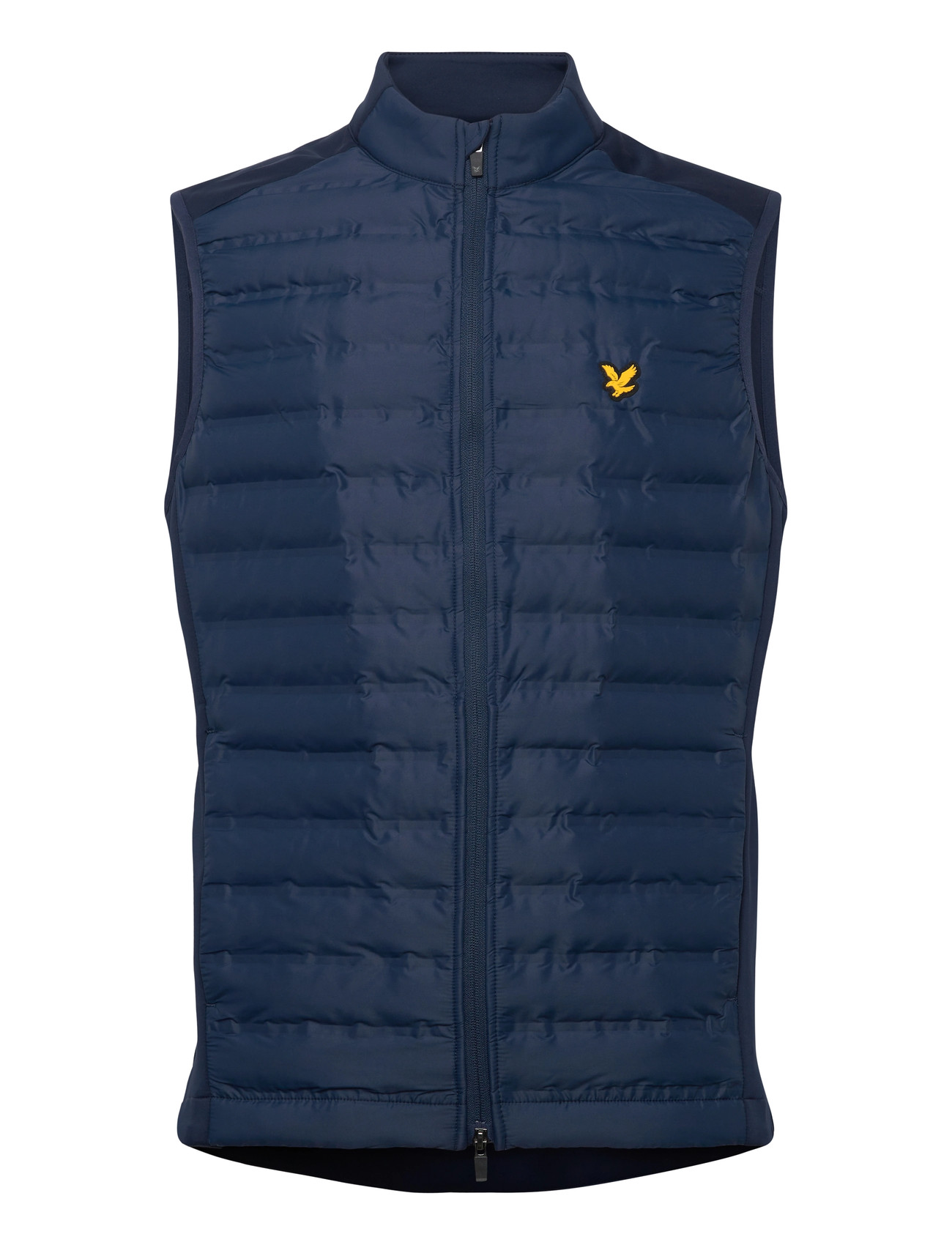 Lyle & Scott Hybrid Quilted Full Zip Golf Gilet, XL, Navy, Sport Overtøj - Veste, Herre