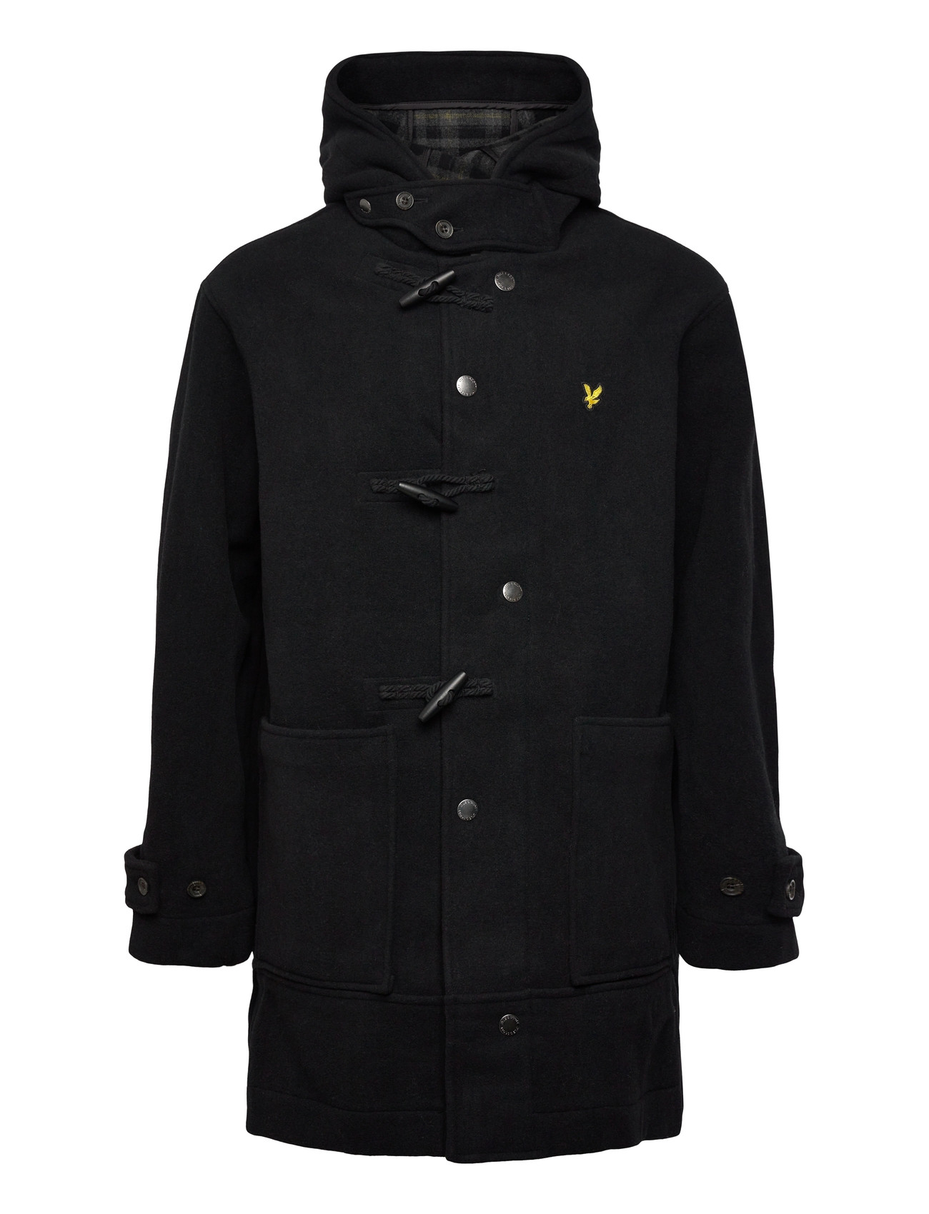 Lyle & Scott Duffle Coat, XL, Black, Frakker > Uldfrakker, Herre