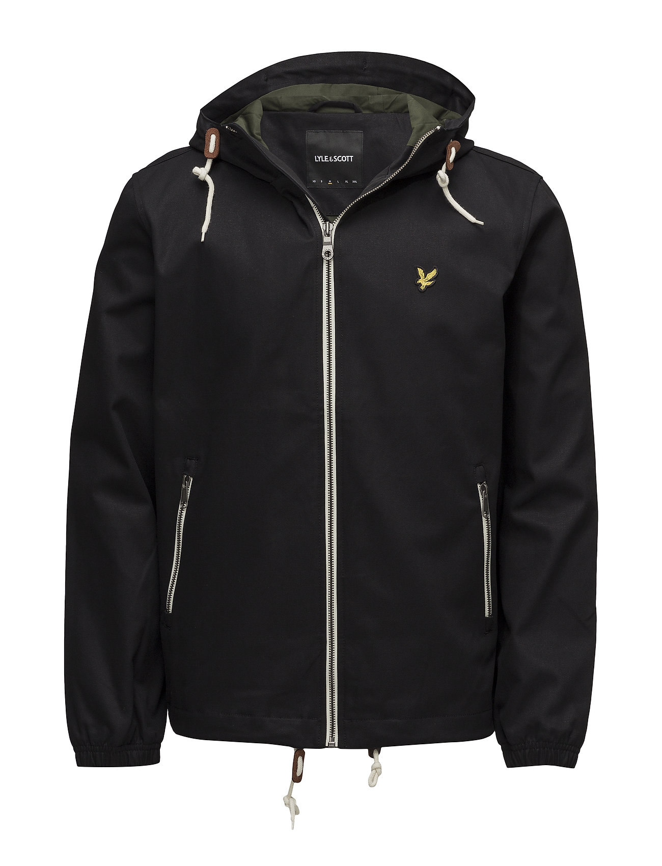 Hooded Twill Jacket Dun Jack Zwart Lyle Scott lyle scott kopen in de aanbieding Hooded Twill Jacket Dun Jack Zwart Lyle Scott lyle scott kopen in de aanbieding