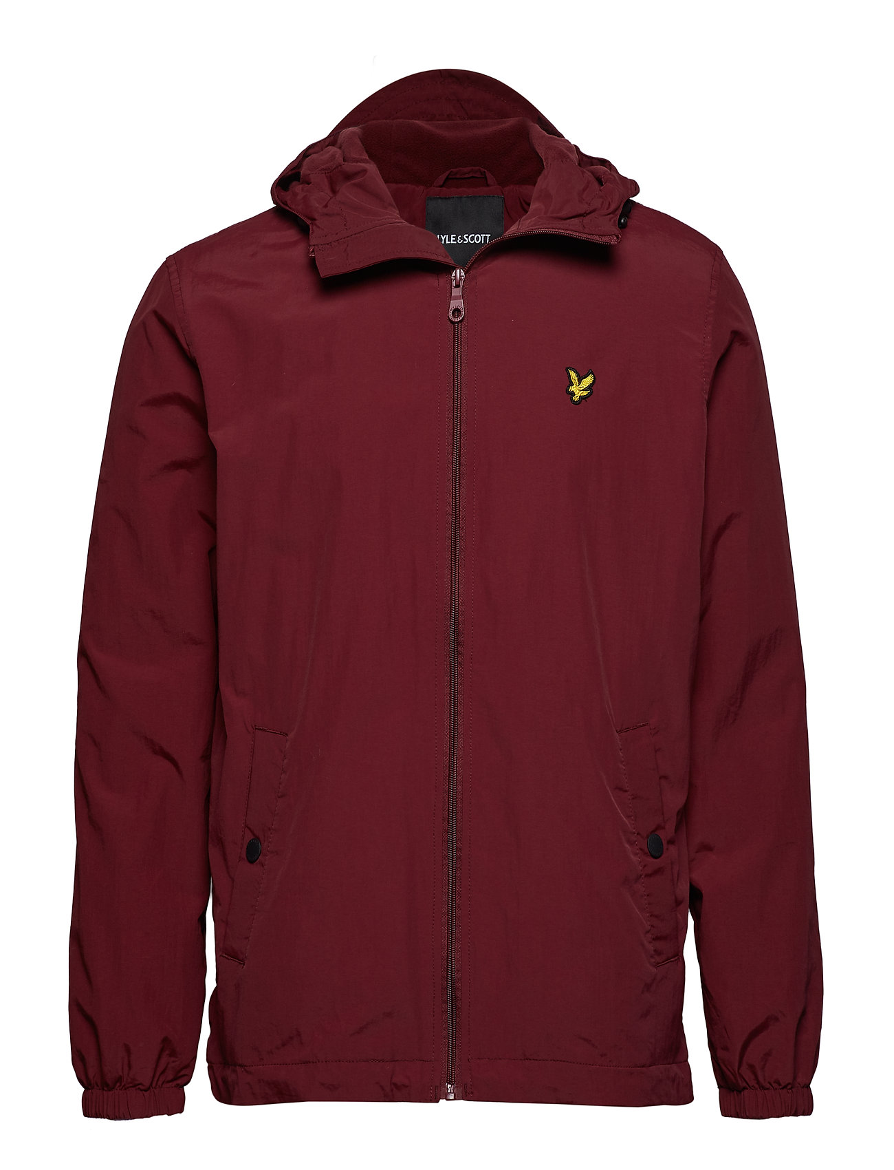 Microfleece Lined Zip Through Jacket Dun Jack Rood Lyle Scott lyle scott kopen in de aanbieding