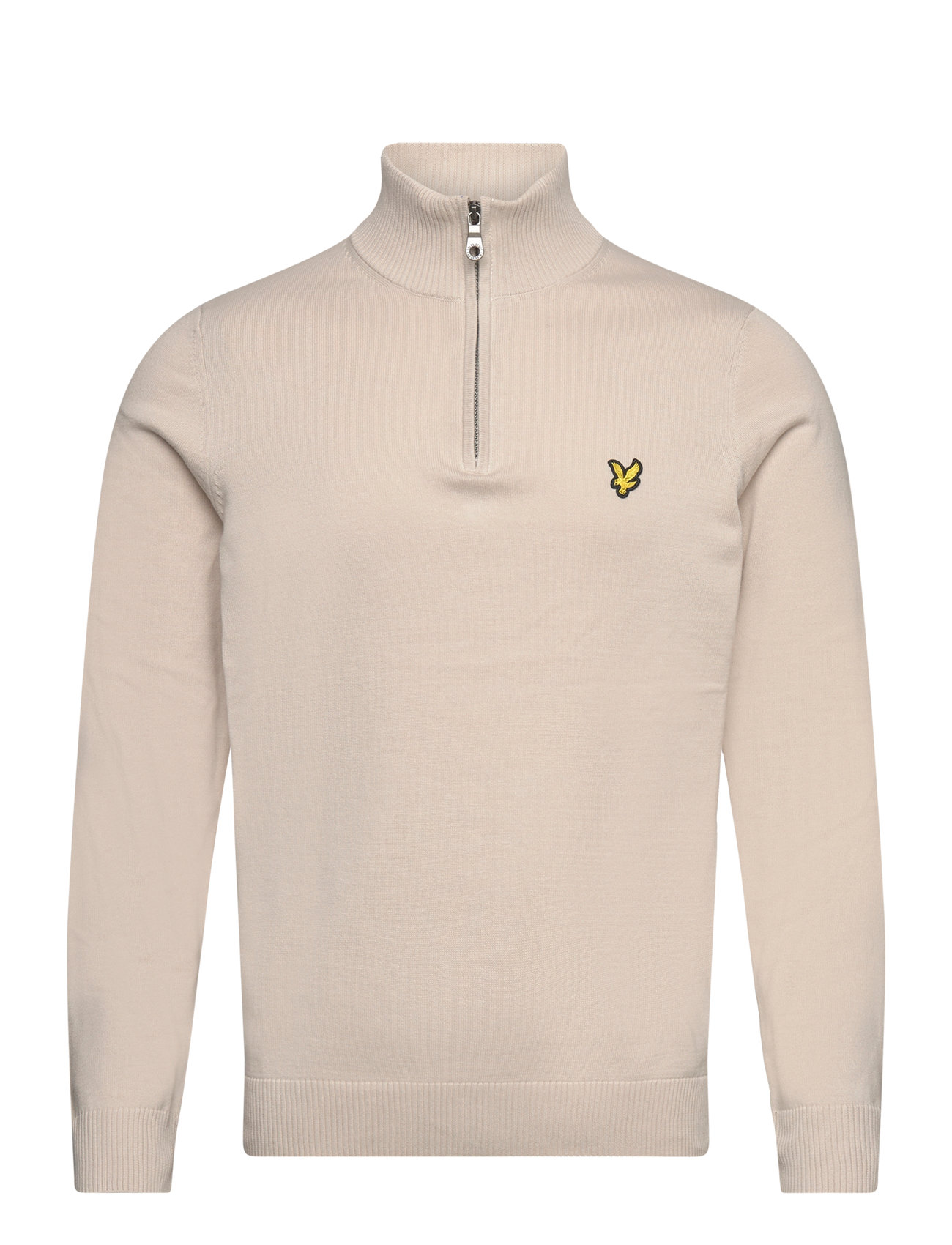 Quarter Zip Jumper Beige Lyle & Scott