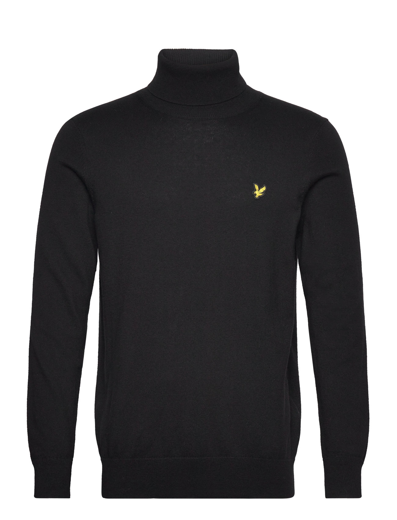 Lyle & Scott Cotton Merino Turtleneck Jumper Svart