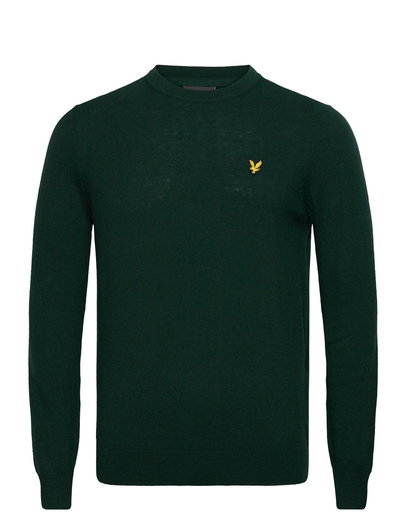 Lyle & Scott Cotton Merino Crew Neck Jumper Grön