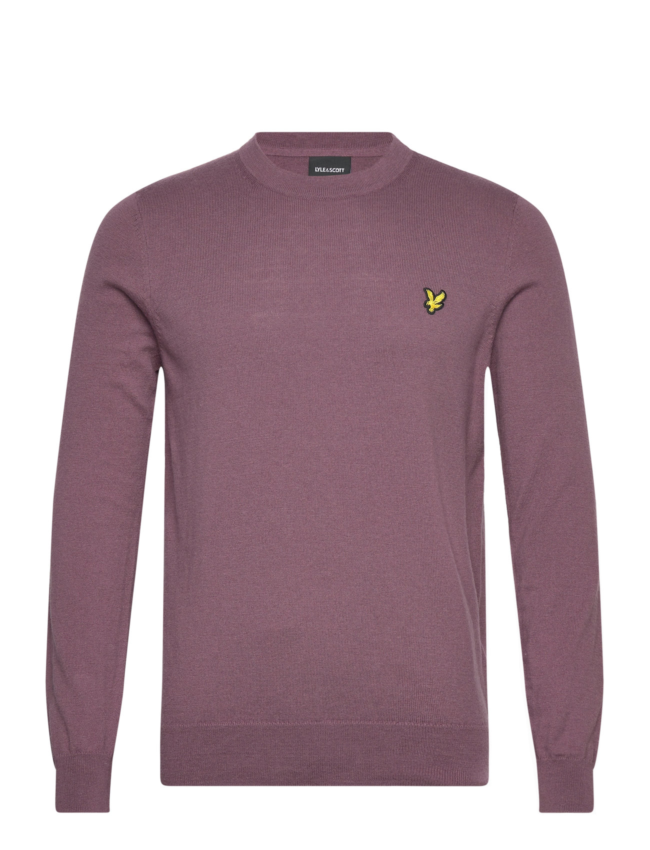 Lyle & Scott Cotton Merino Crew Neck Jumper Lila