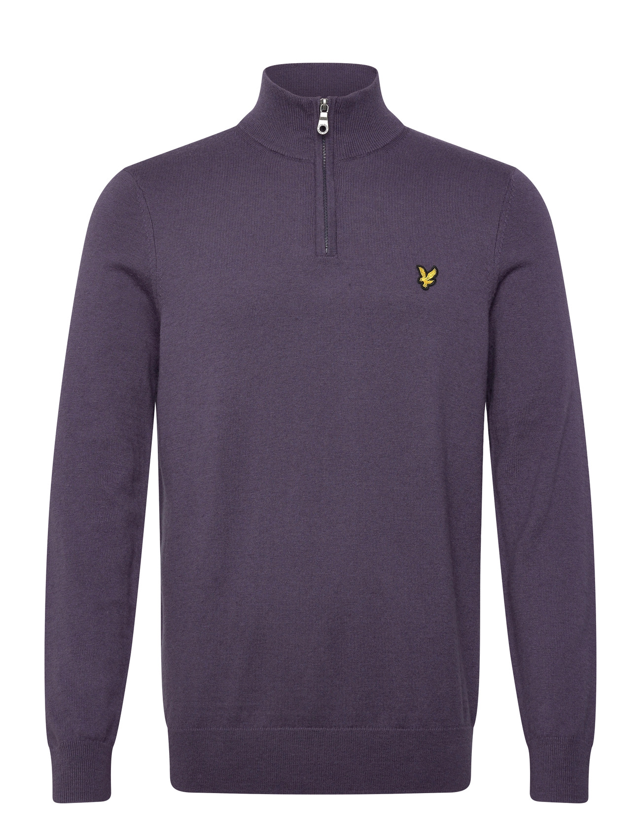 LYLE & SCOTT Baumwolle Merino Quarter Zip Jumper Lila - XL - Herren