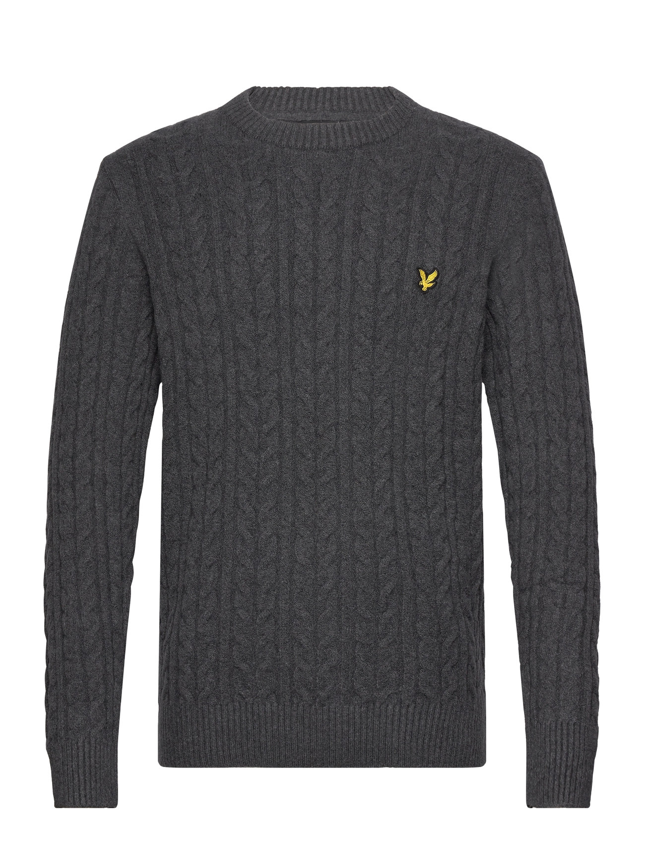 Lyle & Scott Cable Crew Neck Jumper Grå