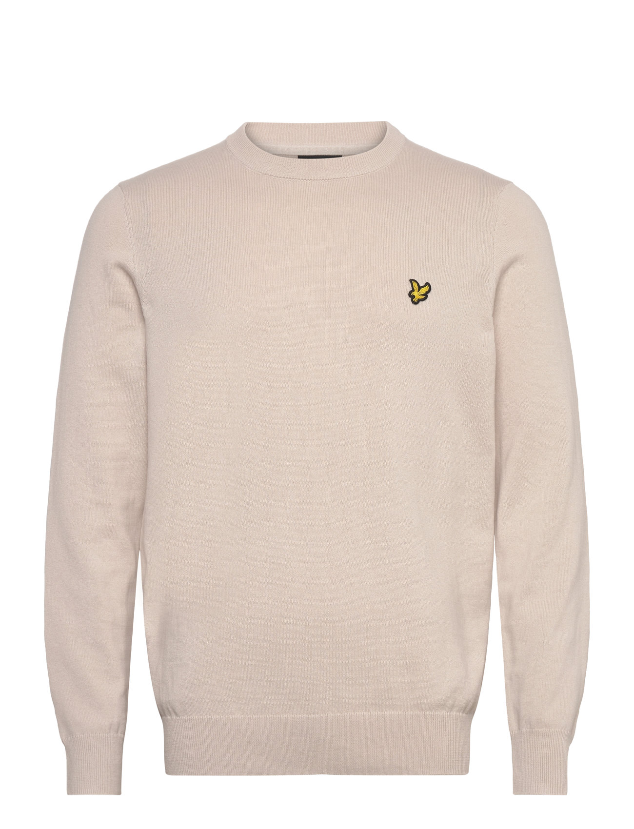 Lyle & Scott Cotton Crew Neck Jumper Kräm