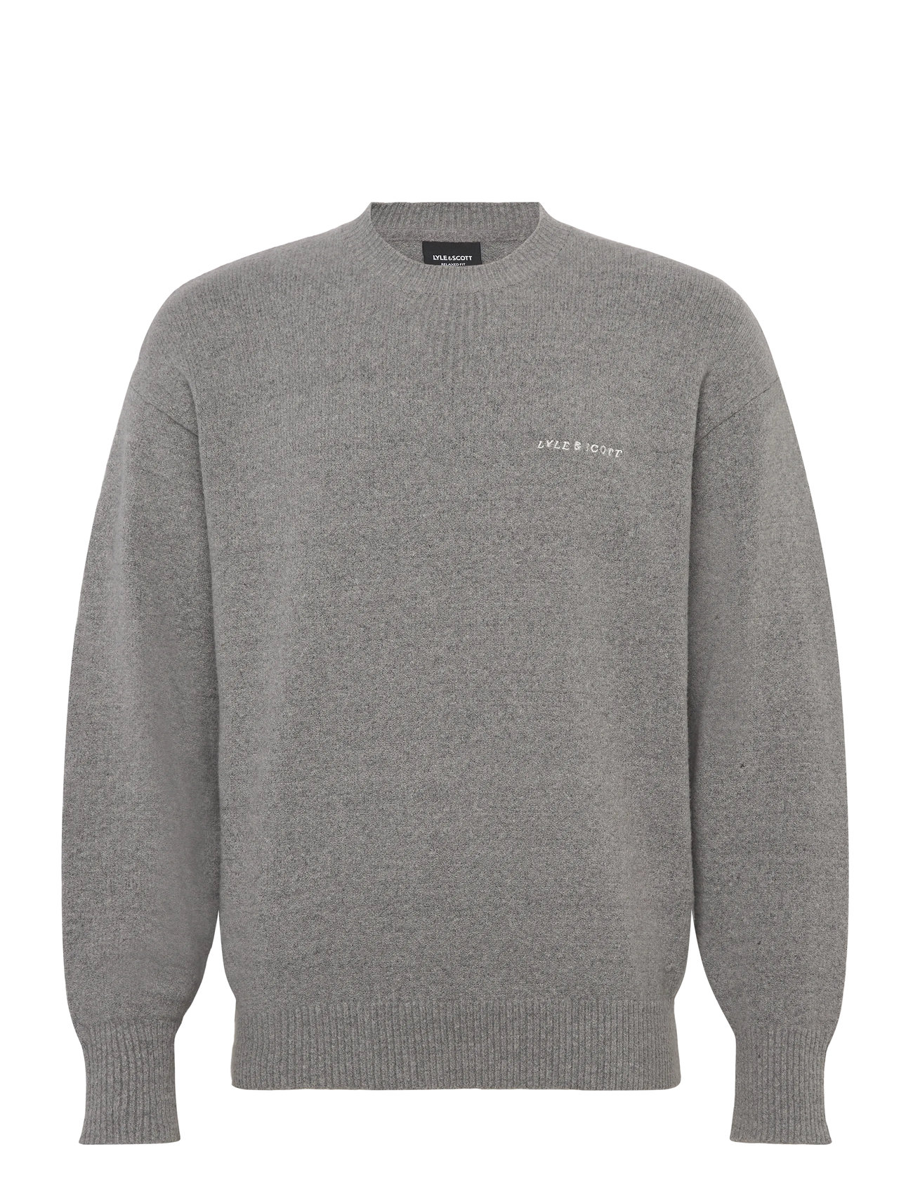 LYLE & SCOTT Script Strick Crew Neck Grau - XL - Herren