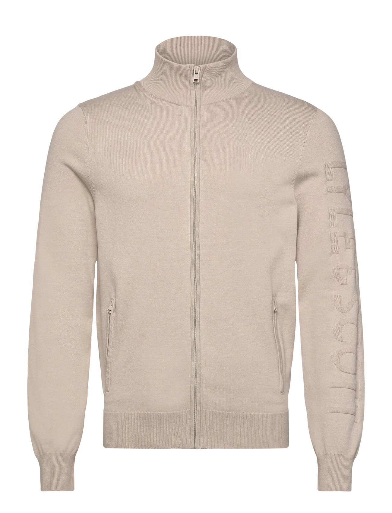 LYLE & SCOTT Mesh Logo Strick Track Jacke Beige - XXL - Herren