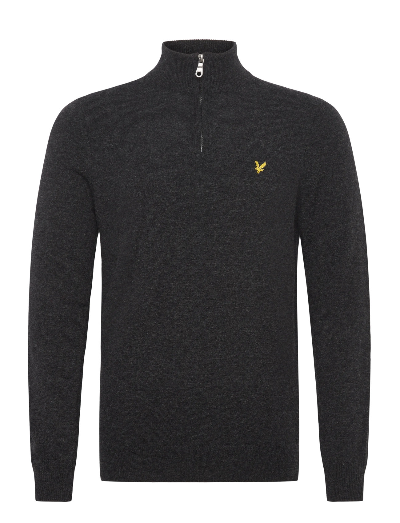 LYLE & SCOTT Lammwolle Blend Quarter Zip Jumper Schwarz - XL - Herren