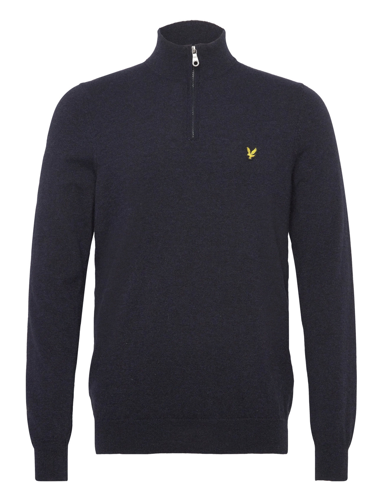 LYLE & SCOTT Lammwolle Blend Quarter Zip Jumper Navy - M - Herren
