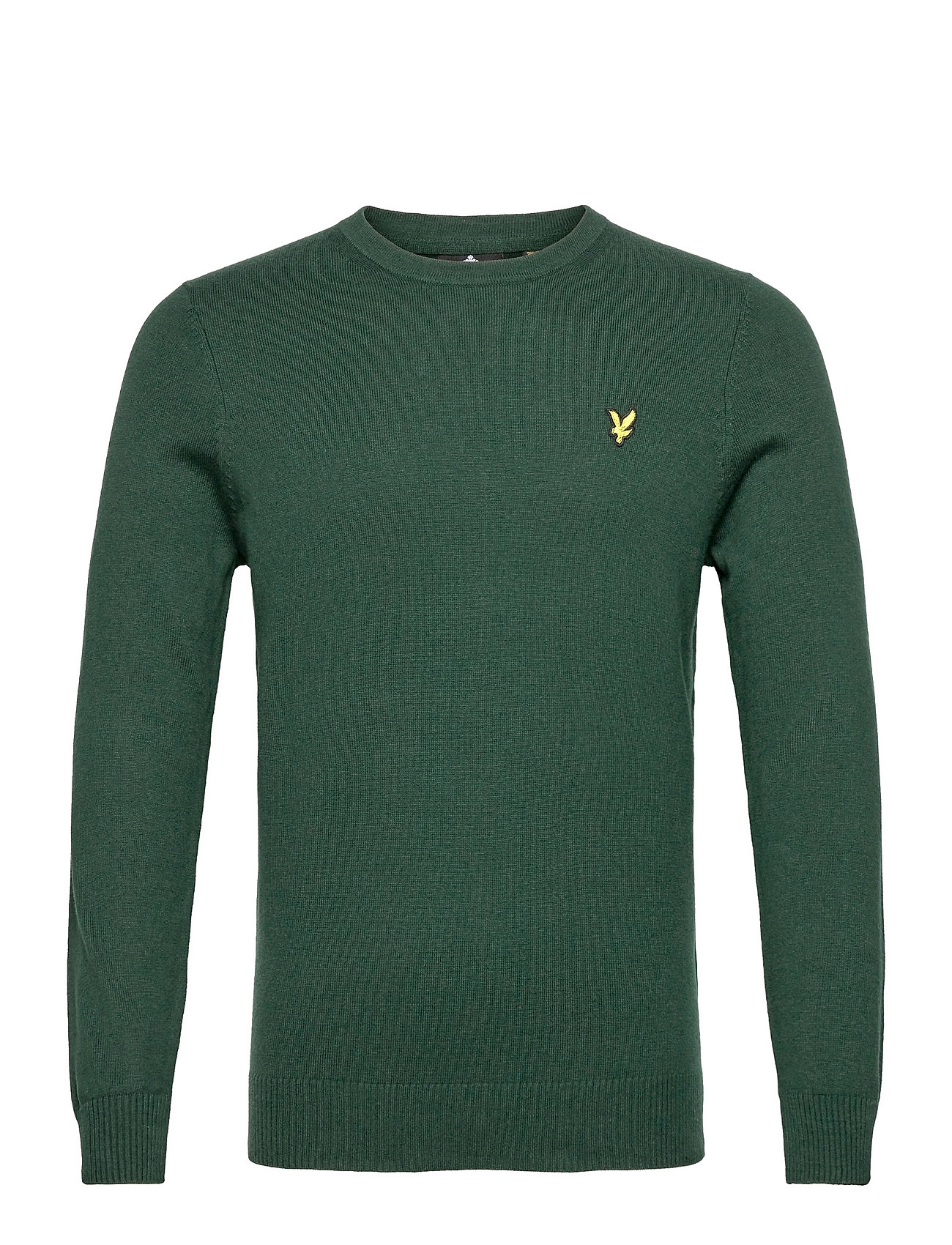 Cotton Merino Crew Jumper Green Lyle & Scott