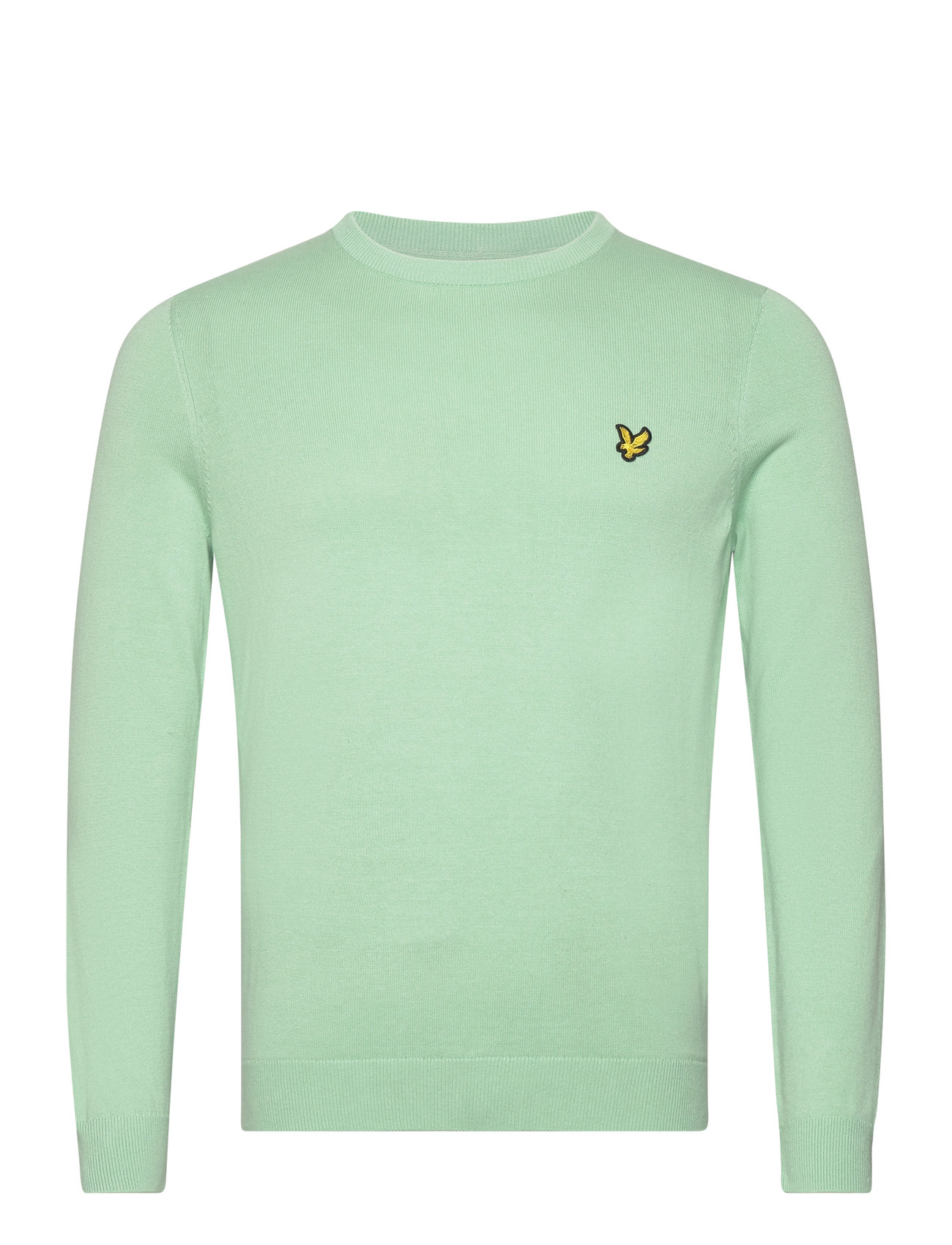 Cotton Crew Neck Jumper Green Lyle & Scott
