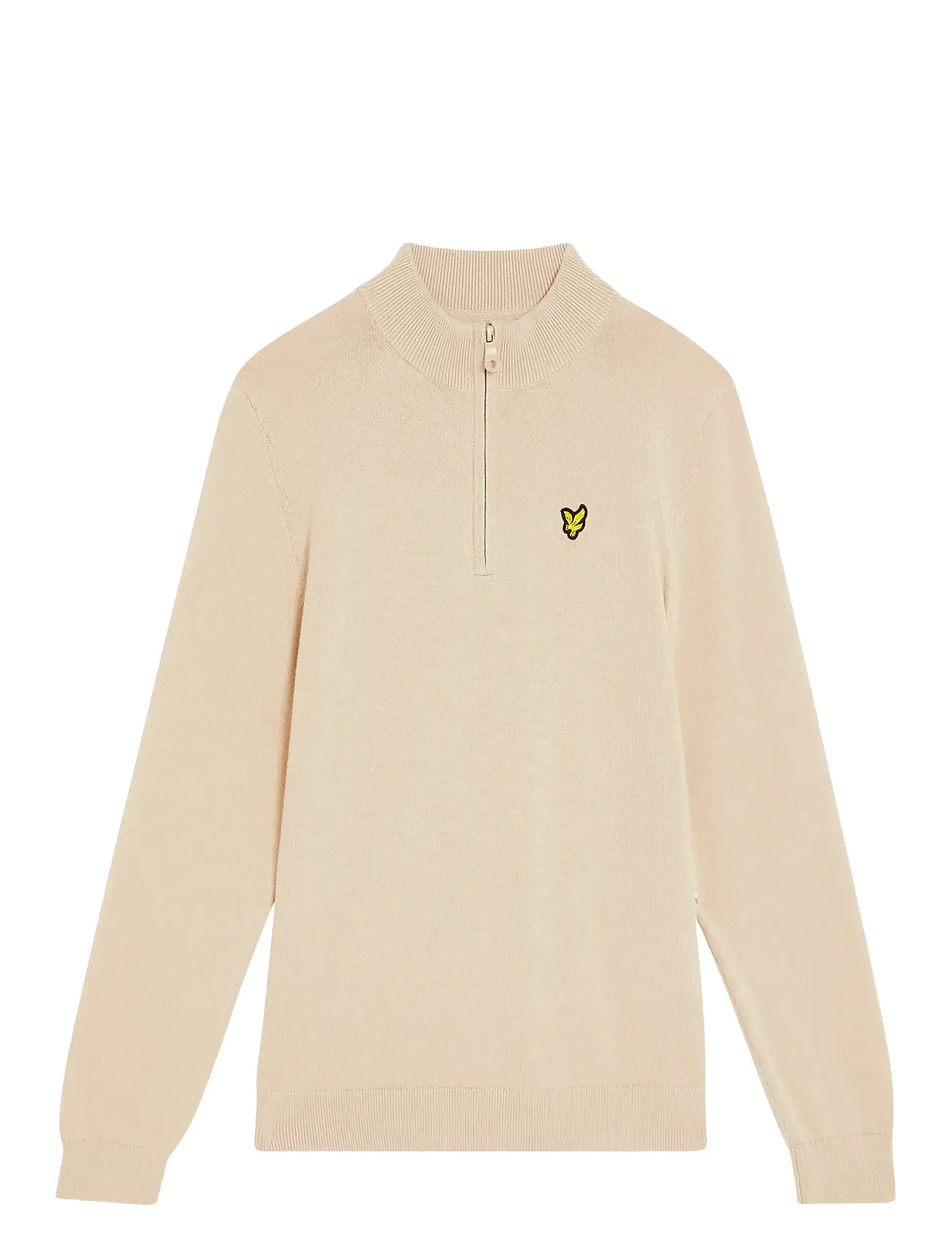 Lyle & Scott 1/4 Zip Jumper, 122-128, Cream, Strik > Pullovere, Børn
