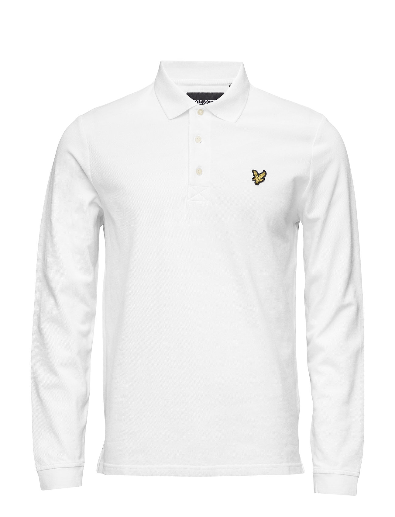 lyle and scott long sleeve polo black