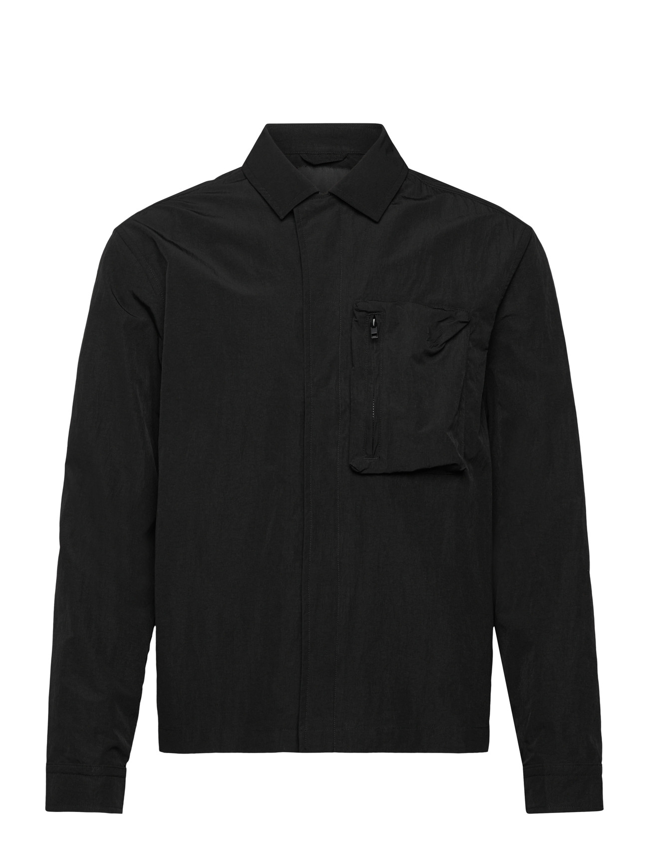 Lyle & Scott Lightweight Ripstop Overshirt, S, Black, Jakker > Lette Jakker, Herre