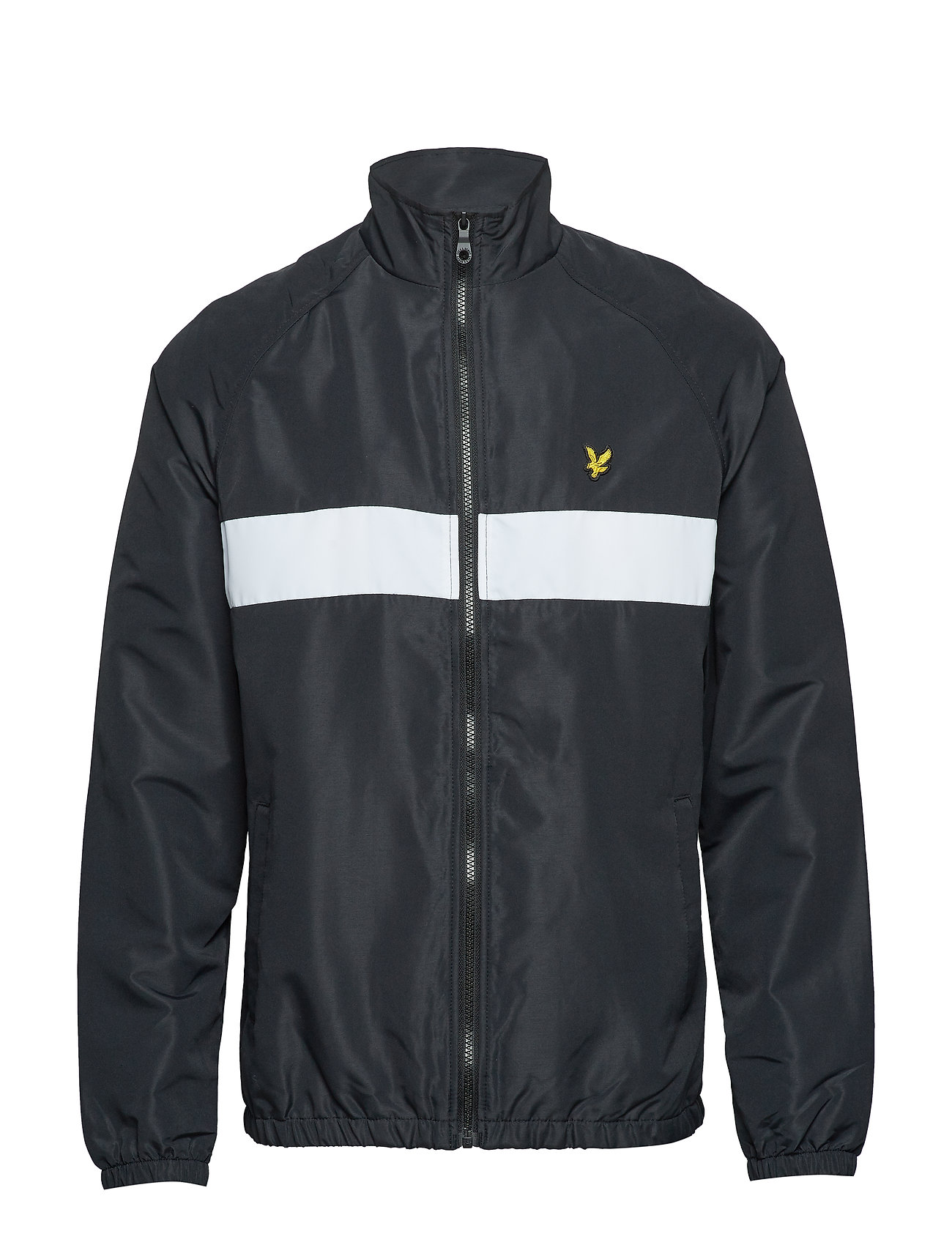 Lightweight Funnel Neck Dun Jack Zwart Lyle Scott lyle scott kopen in de aanbieding