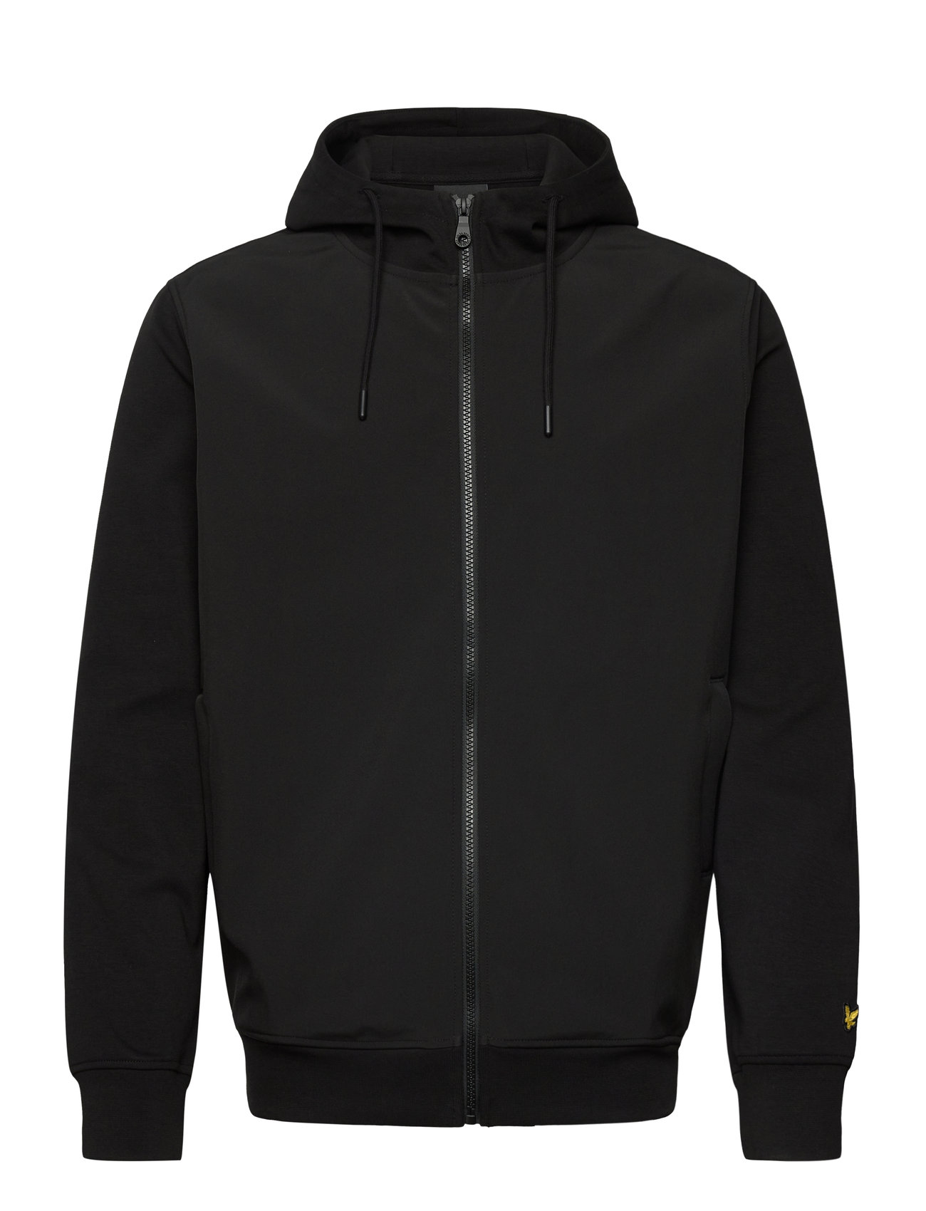 Lyle & Scott Softshell Hybrid Zip Through Hoodie Svart