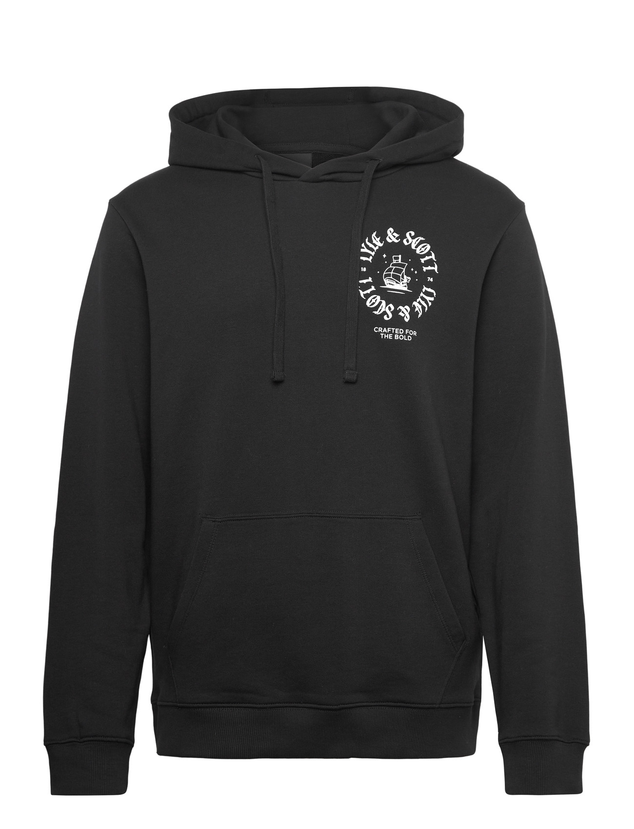 LYLE & SCOTT Ship Insignia Graphic Hoodie Schwarz - L - Herren