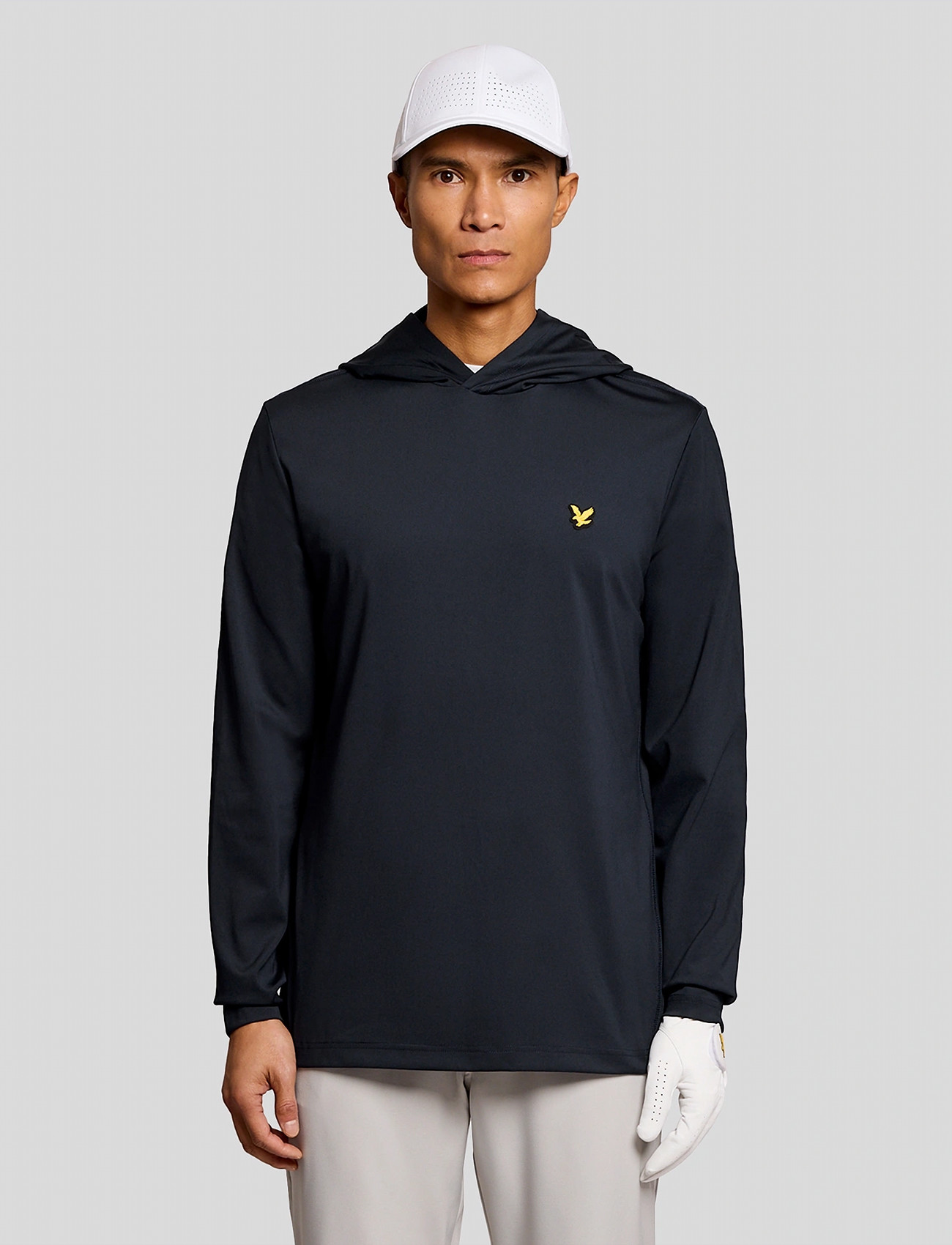 Lyle & Scott Golf Core Midlayer Hoodie, M, Navy, Sport Sweatshirts & Hoodies > Sport Hoodies, Herre