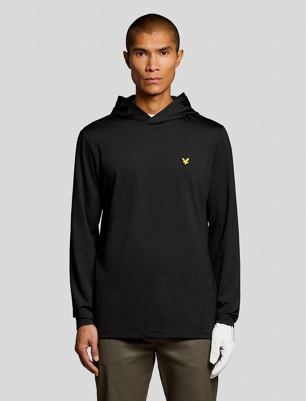 Lyle & Scott Golf Core Midlayer Hoodie, M, Black, Sport Sweatshirts & Hoodies > Sport Hoodies, Herre