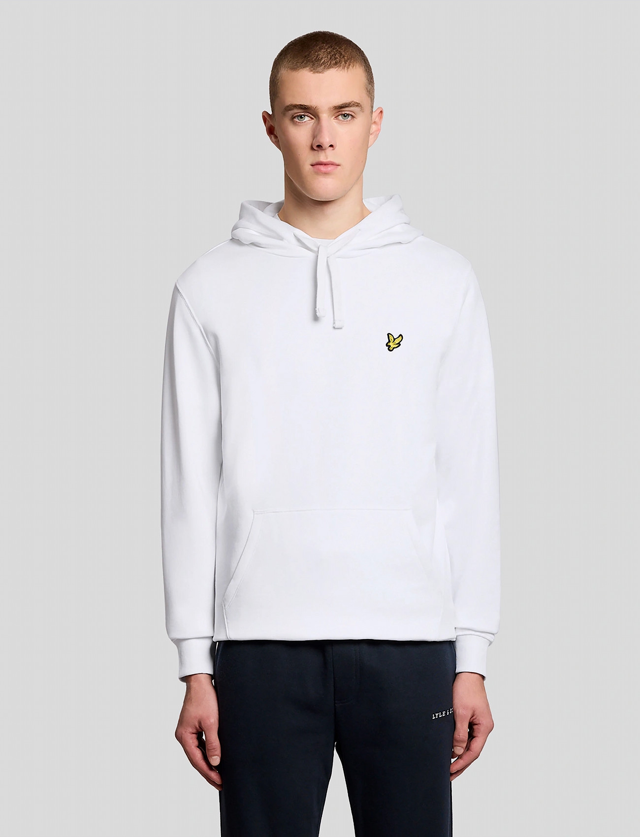 Lyle & Scott Pullover Hoodie, XL, White, Sweatshirts & Hættetrøjer > Hættetrøjer, Herre