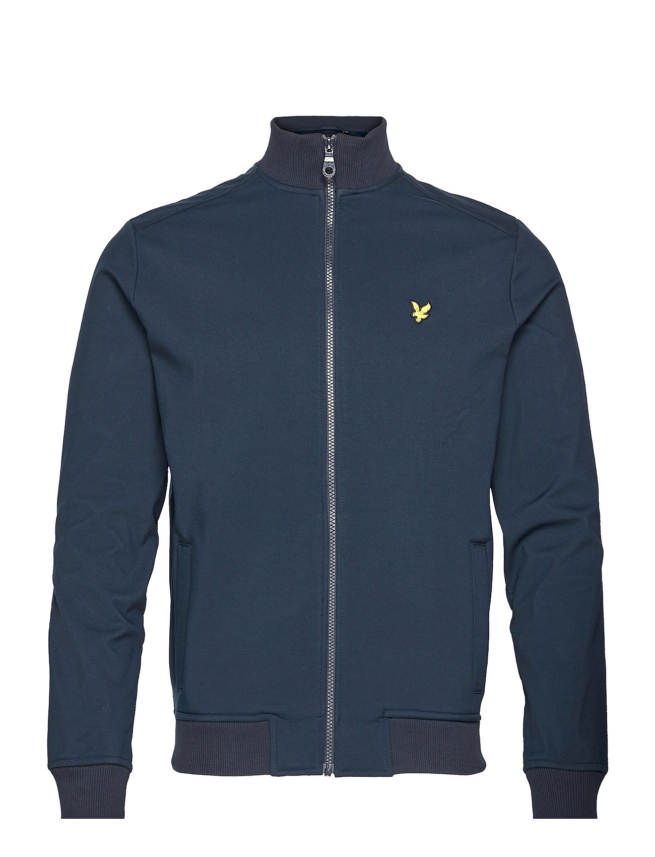 lyle and scott funnel neck zip through sweatshirt