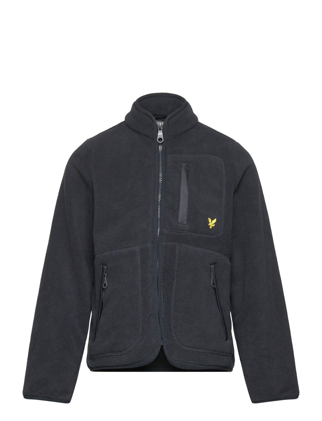 Lyle & Scott Microfleece Zip Through Marinblå