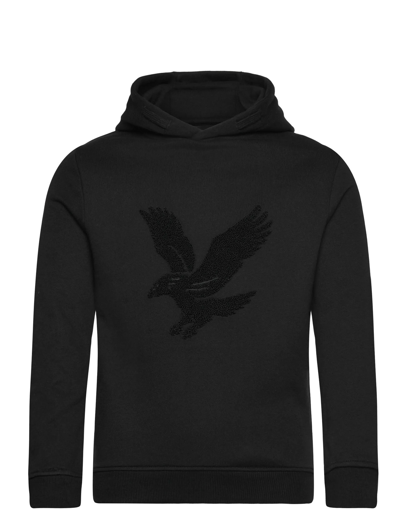 LYLE & SCOTT Towelling Eagle Pullover Hoodie Schwarz - 120-128 - Kinder