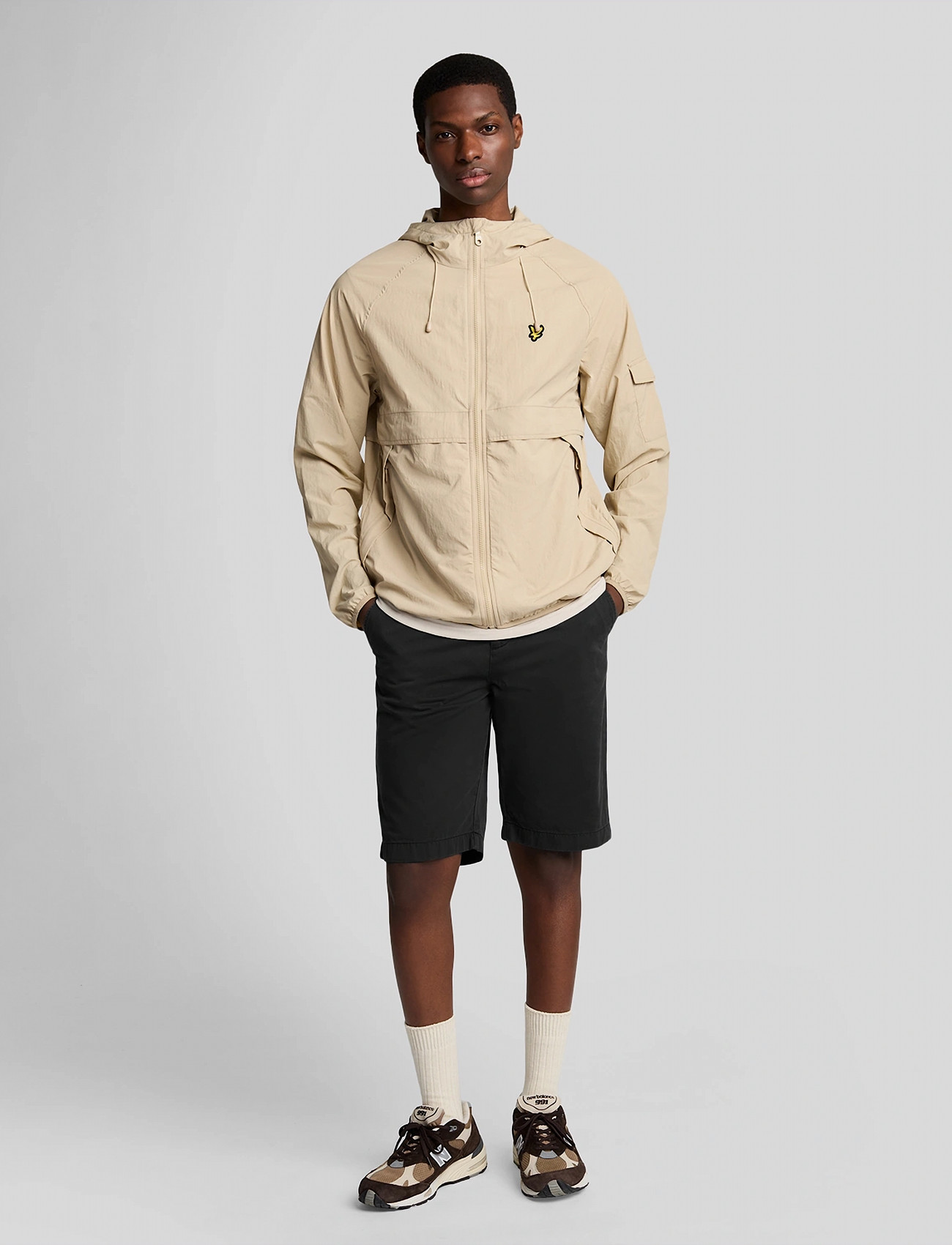 Lyle & Scott Chino Short, 34, Black, Shorts > Chinoshorts, Herre