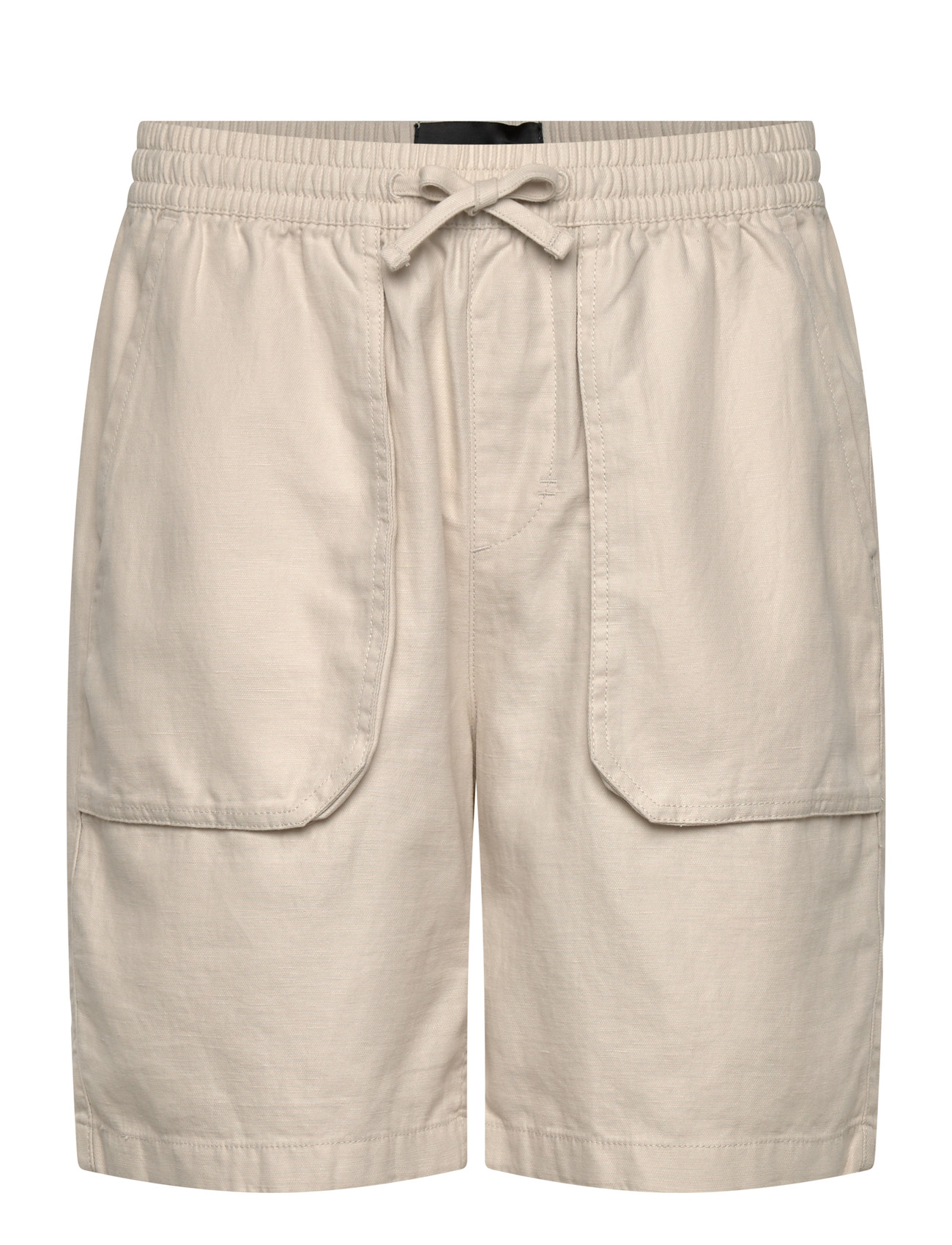 Lyle & Scott Linen Short, L, Beige, Shorts > Linen Shorts, Herre