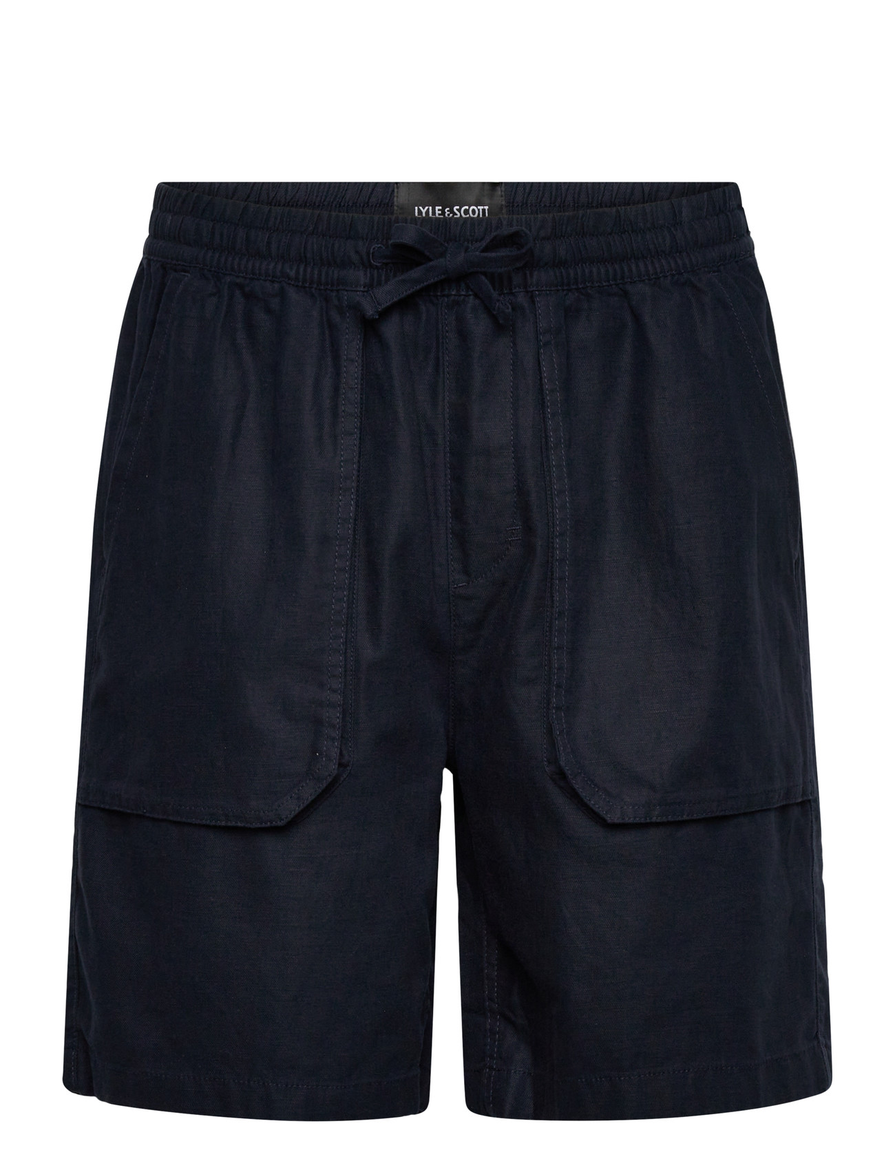 Lyle & Scott Linen Short, M, Navy, Shorts > Linen Shorts, Herre