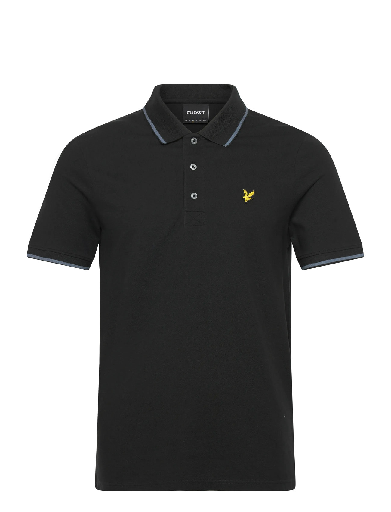 LYLE & SCOTT Tipped Polo Shirt Schwarz - L - Herren
