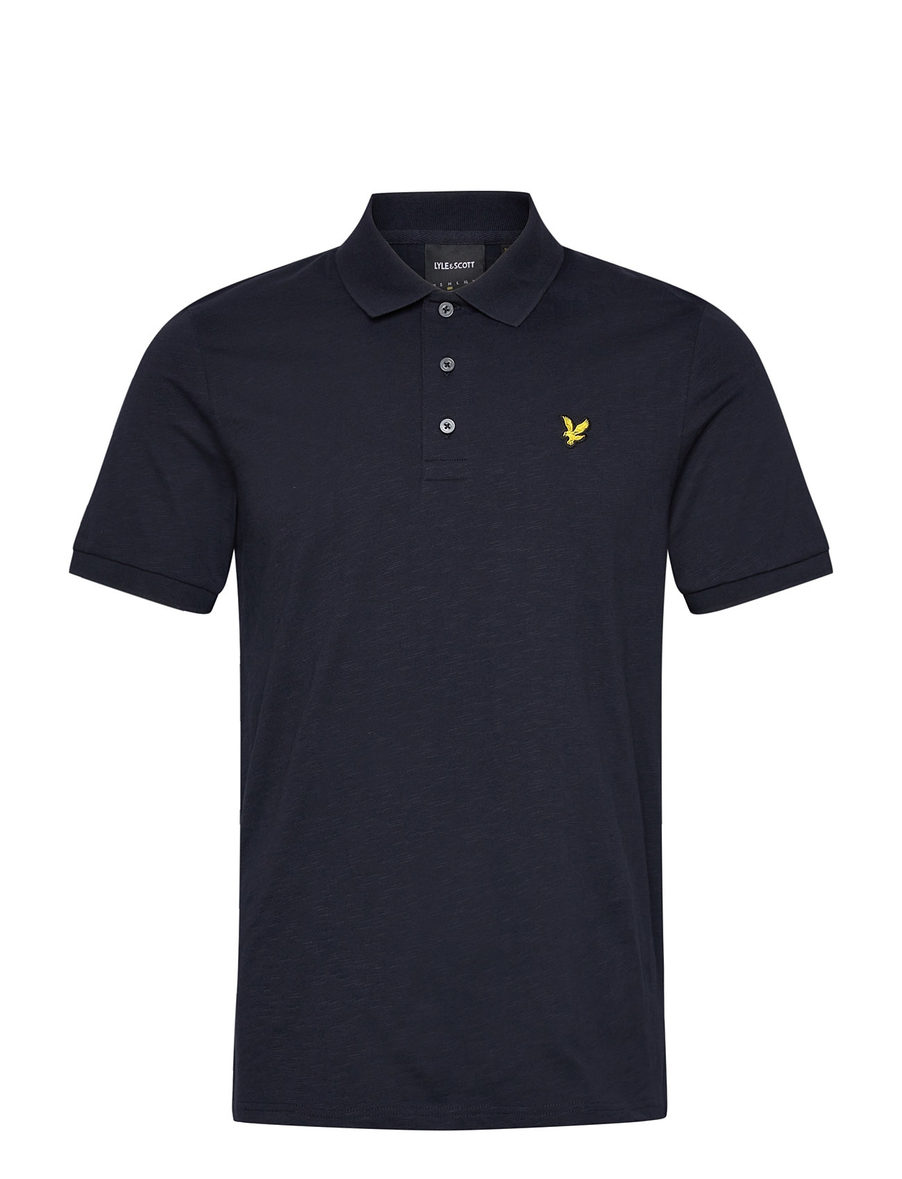 Lyle & Scott Slub Polo Shirt Marinblå