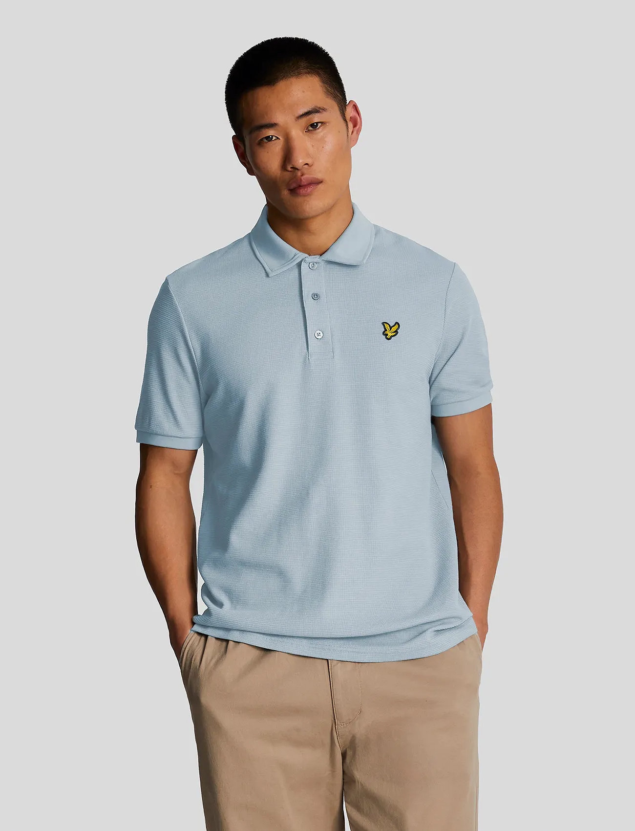 Lyle & Scott Milano Polo Shirt, M, Blue, Poloer > Kortærmede, Herre