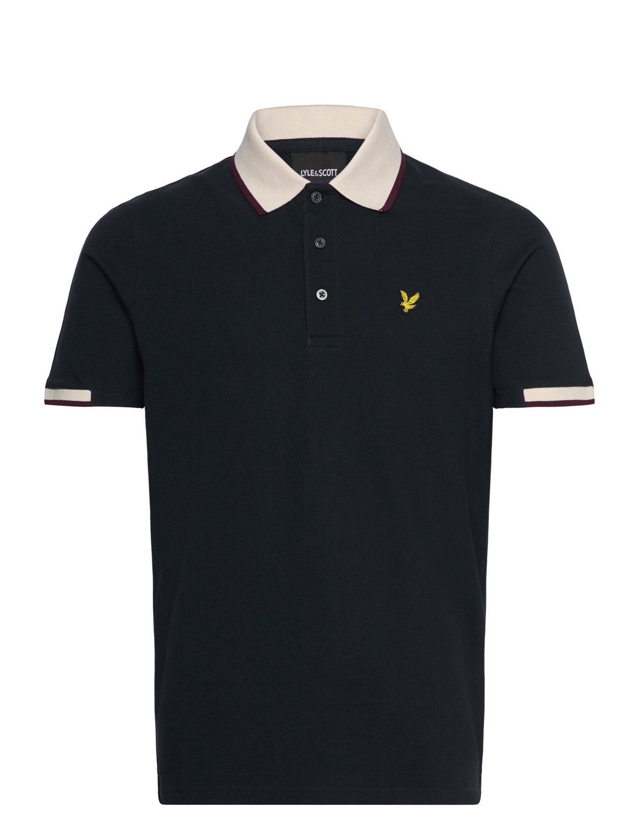 Lyle & Scott Half Tipped Polo Shirt Marinblå