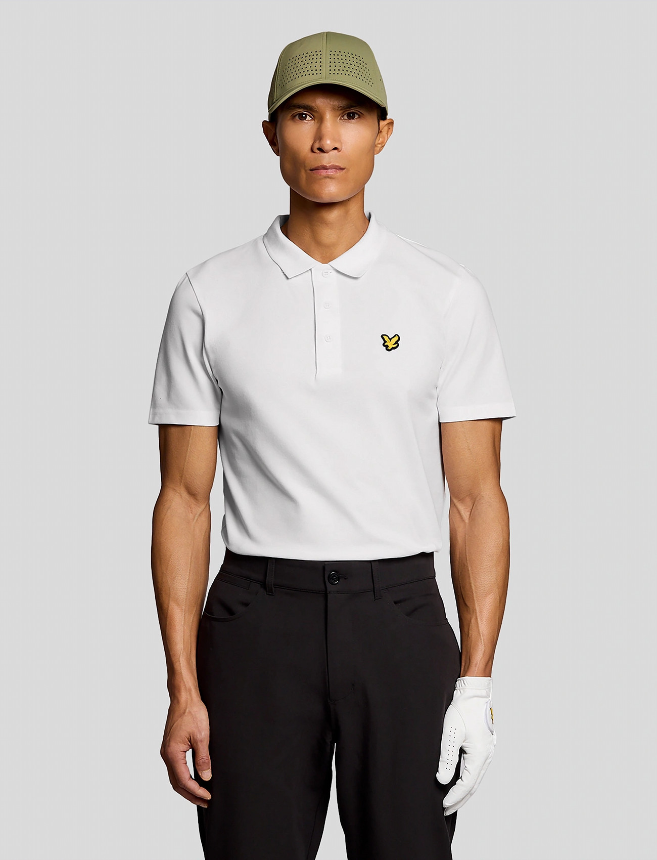 Lyle & Scott Golf Core Polo, M, White, Sport Polos > Sport Short-sleeved Polos, Herre