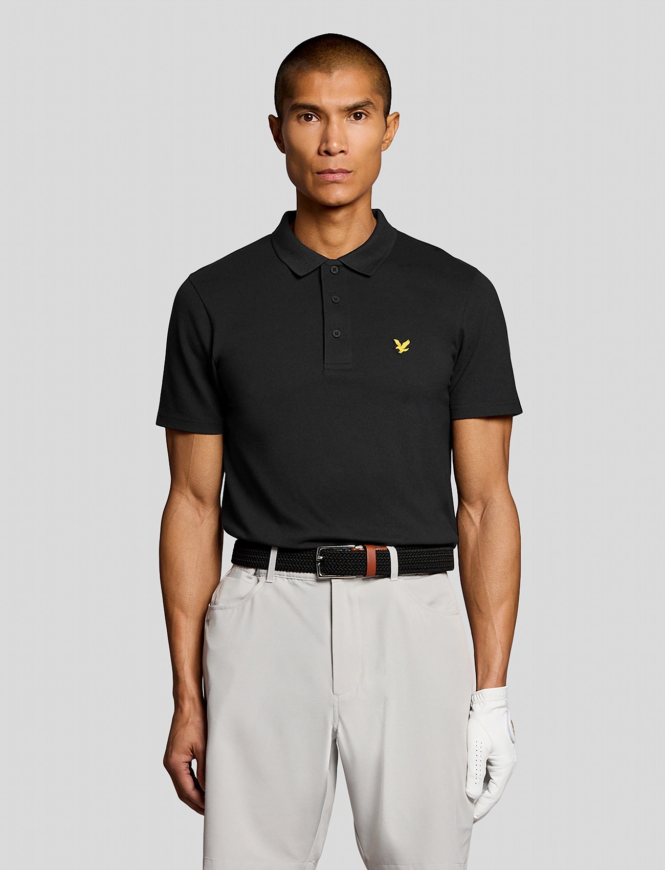 Lyle & Scott Golf Core Polo, XL, Black, Sport Polos > Sport Short-sleeved Polos, Herre