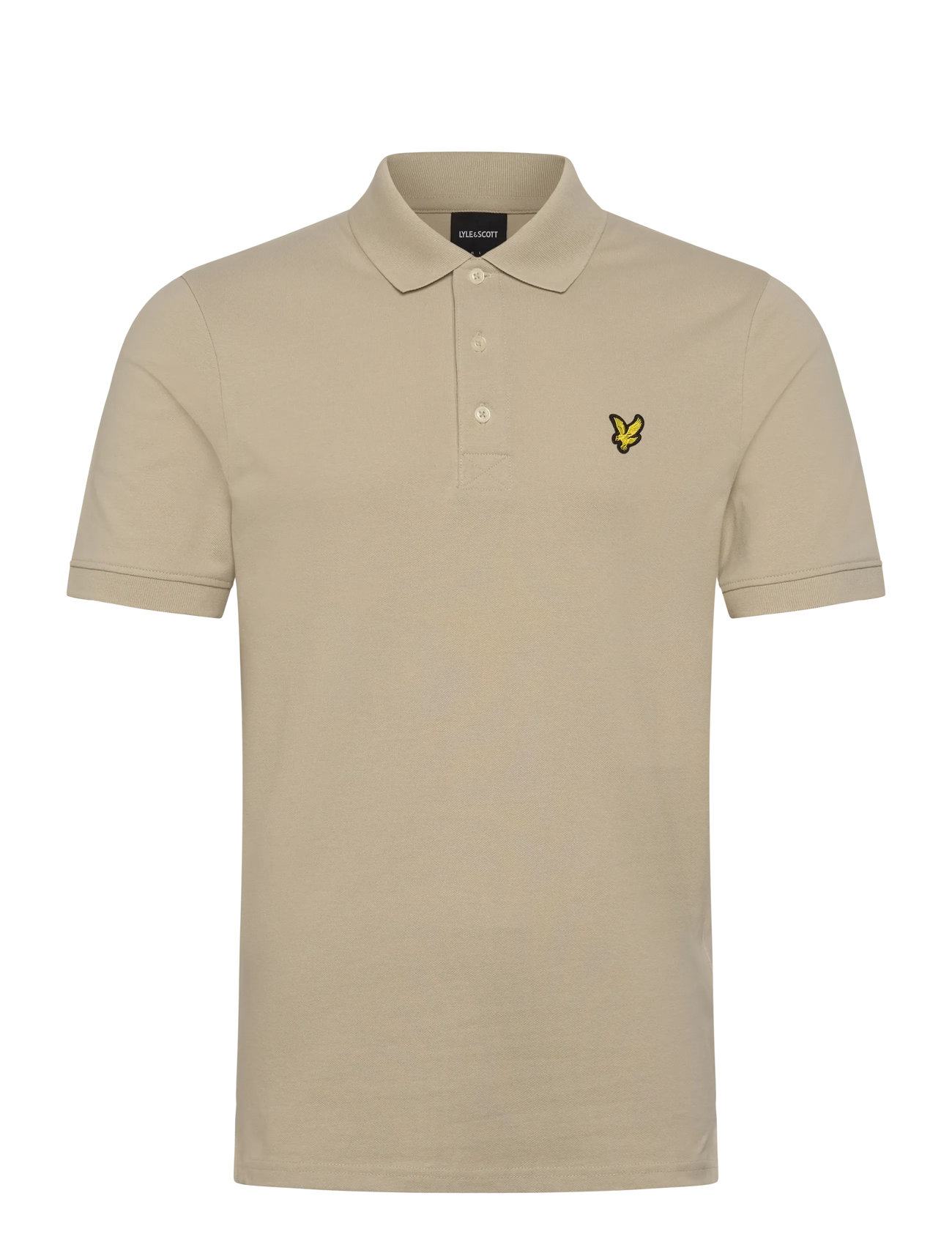 LYLE & SCOTT Plain Polo Shirt Beige - M - Herren
