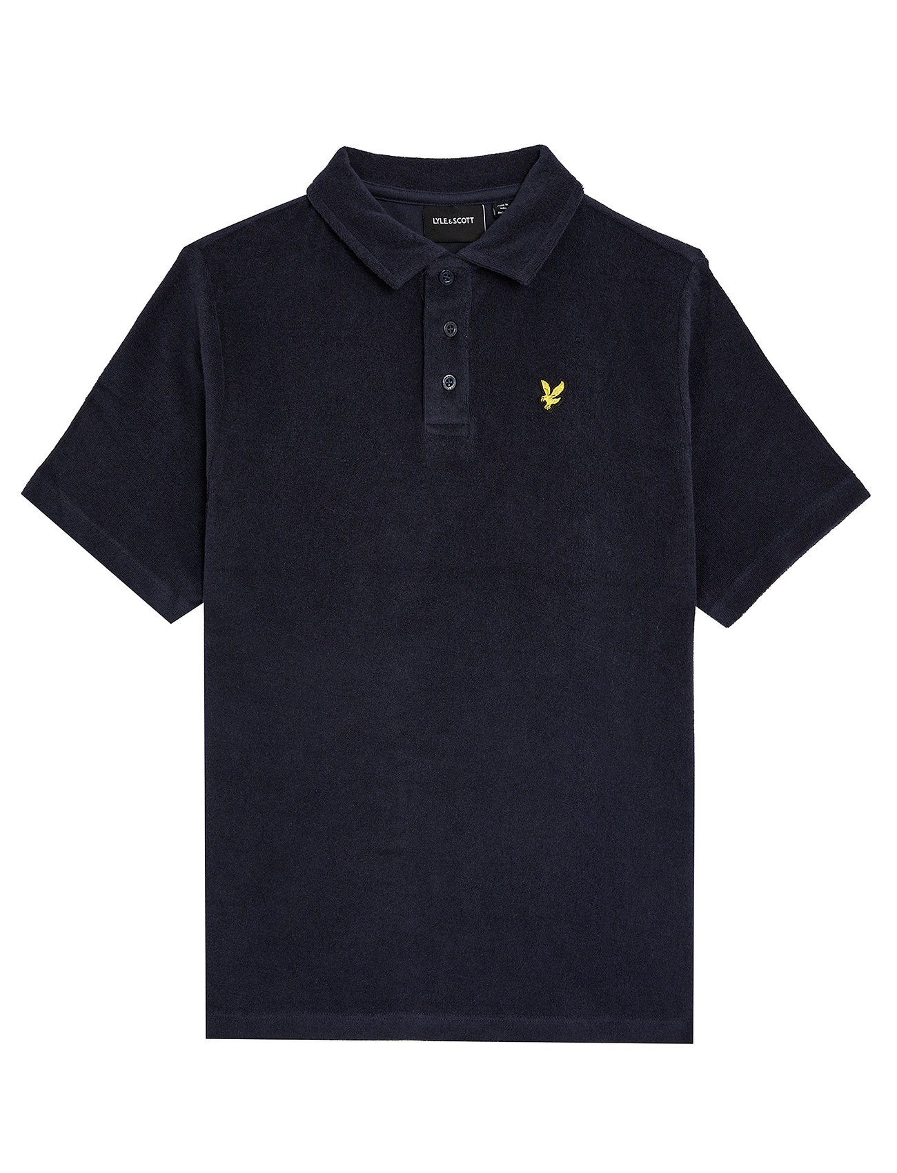 Lyle & Scott Towelling Polo Shirt Marinblå